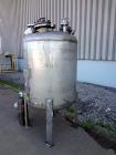 Used Tank, 275 Gallon, 316 Stainless Steel, Vertical. Approximate 42