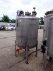 Used Tank, 275 Gallon, 316 Stainless Steel, Vertical. Approximate 42