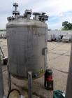 Used Tank, 275 Gallon, 316 Stainless Steel, Vertical. Approximate 42