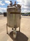 Used Tank, 275 Gallon, 316 Stainless Steel, Vertical. Approximate 42