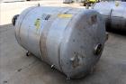 Used Tank, 500 Gallon, 304 Stainless Steel, Vertical. Approximate 48