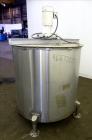 Used Tank, Approximately 320 Gallons, 304 Stainless Steel, Vertical. Approximately 45