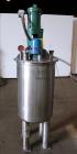 Used Tank, Approximately 40 Gallons, 304 Stainless Steel, Vertical.