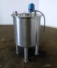 Used Tank, Approximately 80 Gallons, 304 Stainless Steel, Vertical. 30