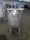 Used Tank, Approximately 80 Gallons, 304 Stainless Steel, Vertical. 30