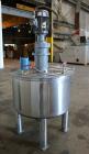 Used- Tank, Approximately 120 Gallons, 304 Stainless Steel, Vertical. 40