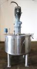 Used- Tank, Approximately 200 Gallons, 304 Stainless Steel, Vertical. 46