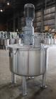 Used- Tank, Approximately 200 Gallons, 304 Stainless Steel, Vertical. 46