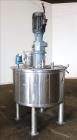 Used- Tank, Approximately 200 Gallons, 304 Stainless Steel, Vertical. 46