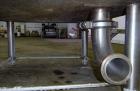 Used Custom Mixing Tank, 220 Gallons, 304 Stainless Steel, Vertical.