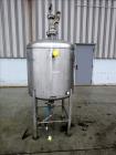 Used Tank, Approximate 150 Gallon, 304 Stainless Steel, Vertical. Approximate 38
