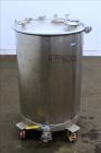 Used- Tank, Approximate 50 Gallon, 316 Stainless Steel, Vertical.