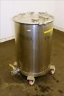 Used- Tank, Approximate 50 Gallon, 316 Stainless Steel, Vertical.