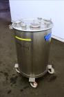 Used- Tank, Approximate 50 Gallon, 316 Stainless Steel, Vertical.