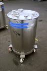 Used- Tank, Approximate 50 Gallon, 316 Stainless Steel, Vertical.