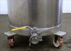 Used- Tank, Approximate 50 Gallon, 316 Stainless Steel, Vertical.