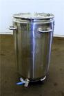 Used Tank, Approximate 75 Gallon, 316 Stainless Steel, Vertical.