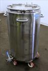 Used Tank, Approximate 75 Gallon, 316 Stainless Steel, Vertical.