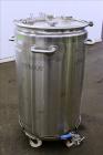 Used Tank, Approximate 75 Gallon, 316 Stainless Steel, Vertical.
