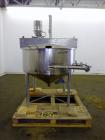 Used Mix Tank, Approximately 100 Gallon, 316 Stainless Steel, Vertical.