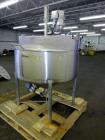 Used Mix Tank, Approximately 100 Gallon, 316 Stainless Steel, Vertical.