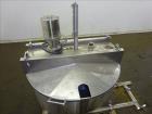 Used Mix Tank, Approximately 100 Gallon, 316 Stainless Steel, Vertical.