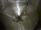 Used Mix Tank, Approximately 100 Gallon, 316 Stainless Steel, Vertical.