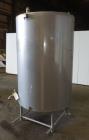 Used CIP Tank, Approximately 500 Gallons, 304 Stainless Steel, Vertical.