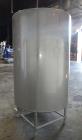 Used CIP Tank, Approximately 500 Gallons, 304 Stainless Steel, Vertical.