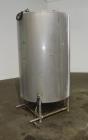 Used CIP Tank, Approximately 500 Gallons, 304 Stainless Steel, Vertical.