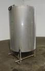 Used- CIP Tank, Approximately 500 Gallons, 304 Stainless Steel, Vertical.