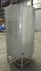 Used CIP Tank, Approximately 500 Gallons, 304 Stainless Steel, Vertical.