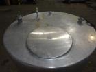 Used- CIP Tank, Approximately 500 Gallons, 304 Stainless Steel, Vertical.