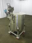 Used Stainless Steel Mix Tank, Approximately 90 gallons, 304 Stainless Steel, V