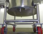 Used Stainless Steel Mix Tank, Approximately 90 gallons, 304 Stainless Steel, V