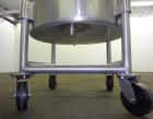 Used Stainless Steel Mix Tank, Approximately 90 gallons, 304 Stainless Steel, V