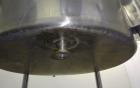 Used Stainless Steel Mix Tank, Approximately 90 gallons, 304 Stainless Steel, V