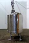 Used Jacketed Mix Tank, Approx. 300 Gallon, 304 Stainless Steel, Vertical.