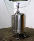 Used Jacketed Mix Tank, Approx. 300 Gallon, 304 Stainless Steel, Vertical.