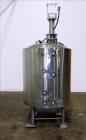 Used Jacketed Mix Tank, Approx. 300 Gallon, 304 Stainless Steel, Vertical.