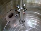 Used Jacketed Mix Tank, Approx. 300 Gallon, 304 Stainless Steel, Vertical.