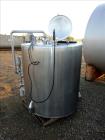 Used Tank, Approximate 300 gallon, Stainless Steel, Vertical.