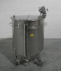 Used Lee tank, 130 gallon, model 500LDBT, stainless steel construction, approximately 36