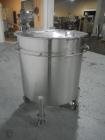 Used Lee tank, 130 gallon, model 500LDBT, stainless steel construction, approximately 36