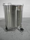 Used Lee tank, 130 gallon, model 500LDBT, stainless steel construction, approximately 36
