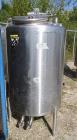Used Tank, Approximate Gallon, 316 Stainless Steel, Vertical.