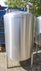 Used Tank, Approximate Gallon, 316 Stainless Steel, Vertical.