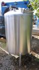 Used Tank, Approximate Gallon, 316 Stainless Steel, Vertical.