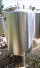 Used Tank, Approximate Gallon, 316 Stainless Steel, Vertical.