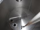 Used Tank, Approximately 175 Gallon, Stainless Steel, Vertical. Approximate 34